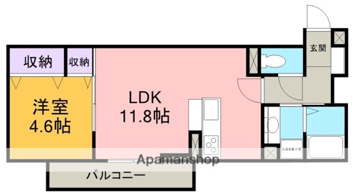 仮)薮田1丁目トリシア  プロスペリティ 樹102の間取り