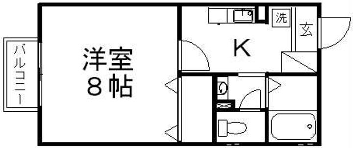 セジュール雅105の間取り