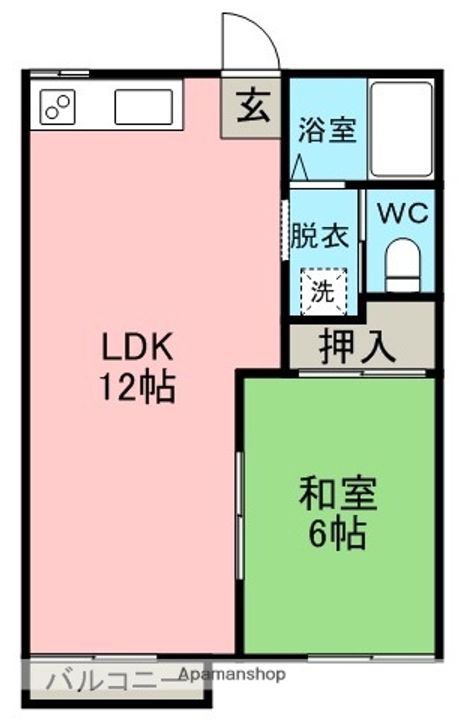 ライトハイツH棟の間取り