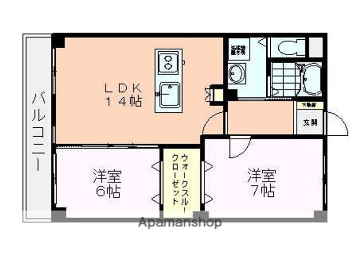 シェソワ東山304の間取り