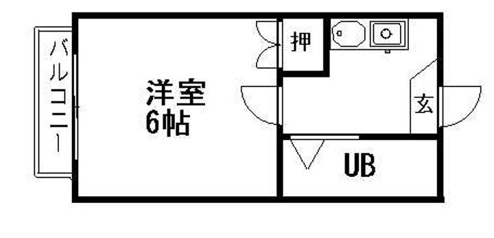 アビタシオン観音寺の間取り