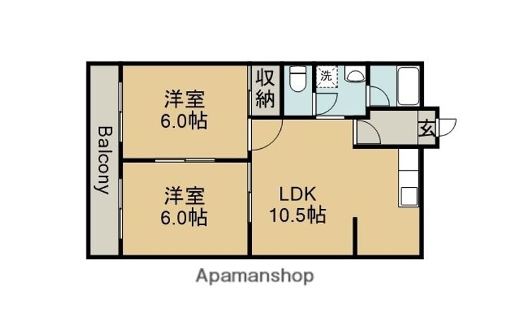 ミナミブルータウン光与の間取り