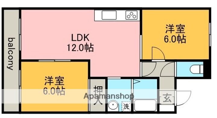 グリンピアコマセの間取り