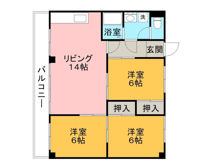 サンストリート松降の間取り