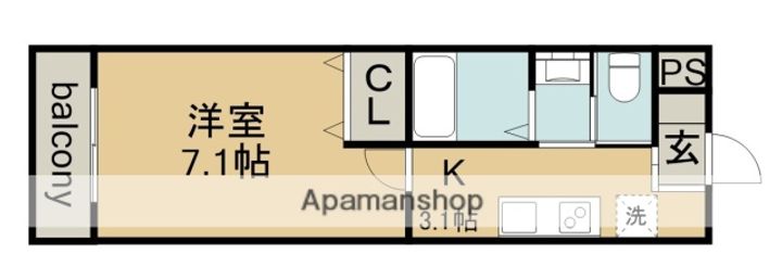 A・CITY一宮三条208の間取り