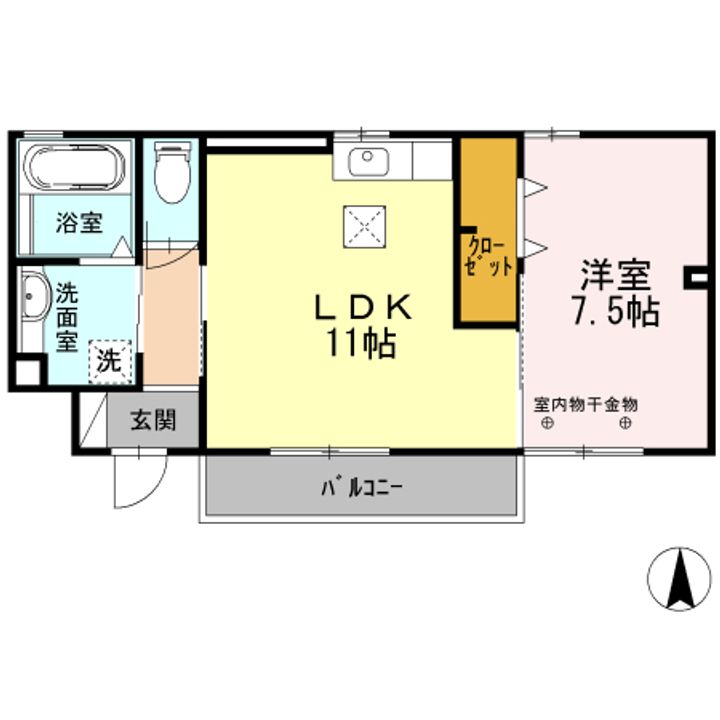 カーサノリタケの間取り
