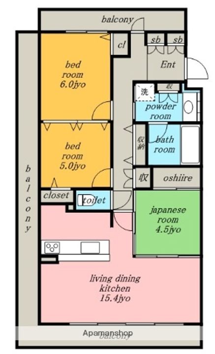 WILLDO黒川の間取り
