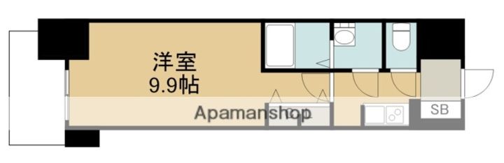 愛知県名古屋市北区大曽根3丁目の賃貸マンションの間取り
