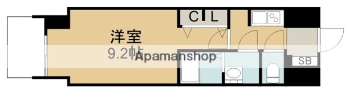 愛知県名古屋市北区大曽根3丁目の賃貸マンションの間取り
