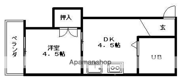 愛知県名古屋市北区浪打町1丁目の賃貸マンションの間取り