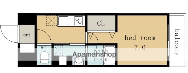 ジュール亀島の間取り