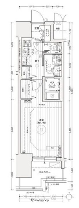 エステムコート名古屋ライブゲートの間取り