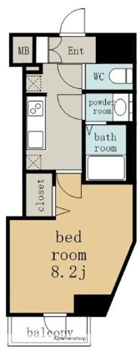 ディアレイシャス名古屋中村公園の間取り