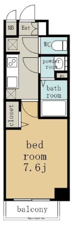 SHOKEN RESIDENCE名古屋 太閤通の間取り