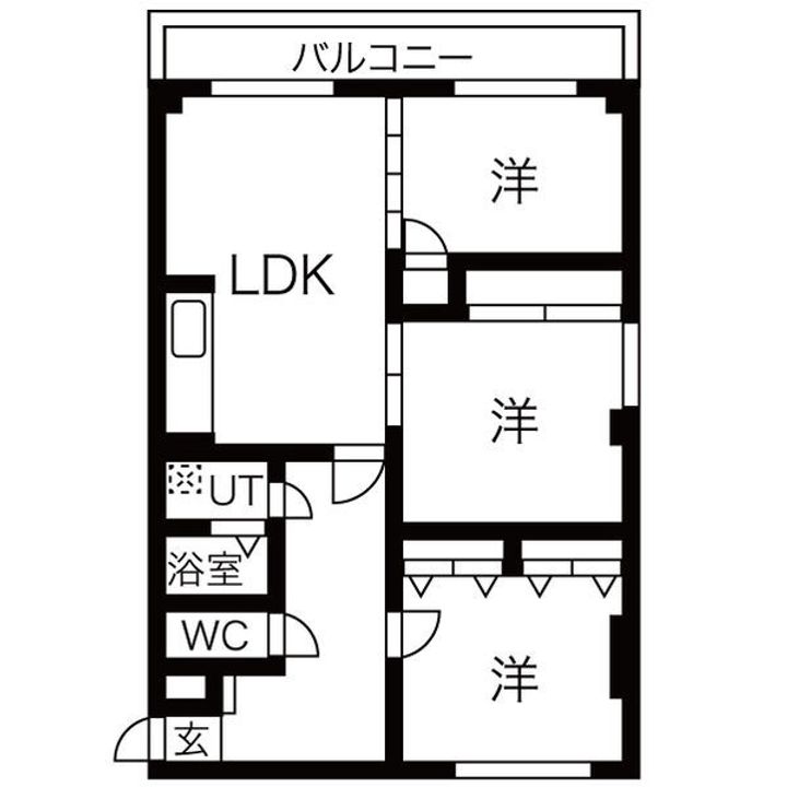プリミエール長谷川の間取り