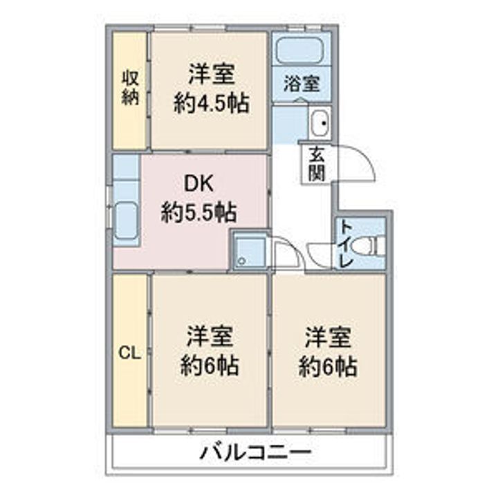 マメゾン八勝の間取り