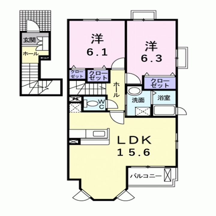 プレッソフィオーレの間取り