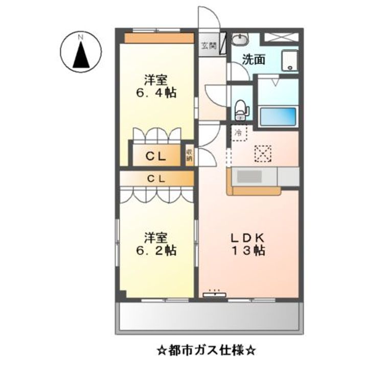 ガーデン池花の間取り