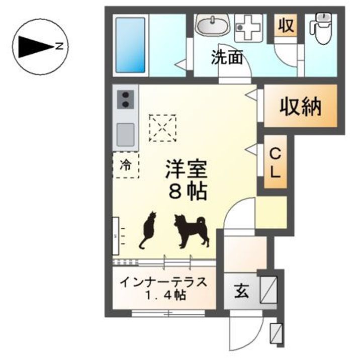ウエストウイングⅣの間取り