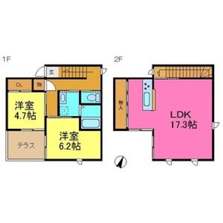 愛知県名古屋市緑区砂田2丁目(一戸建)の賃貸物件戸建ての間取り