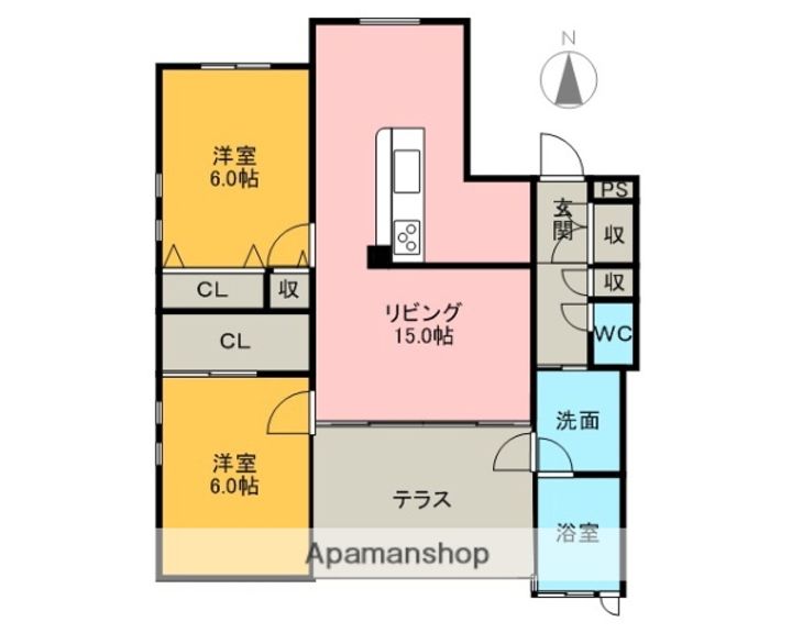 COURTBLANCの間取り