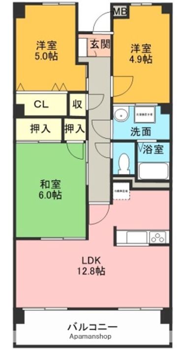 桃山ガーデンヒルズの間取り