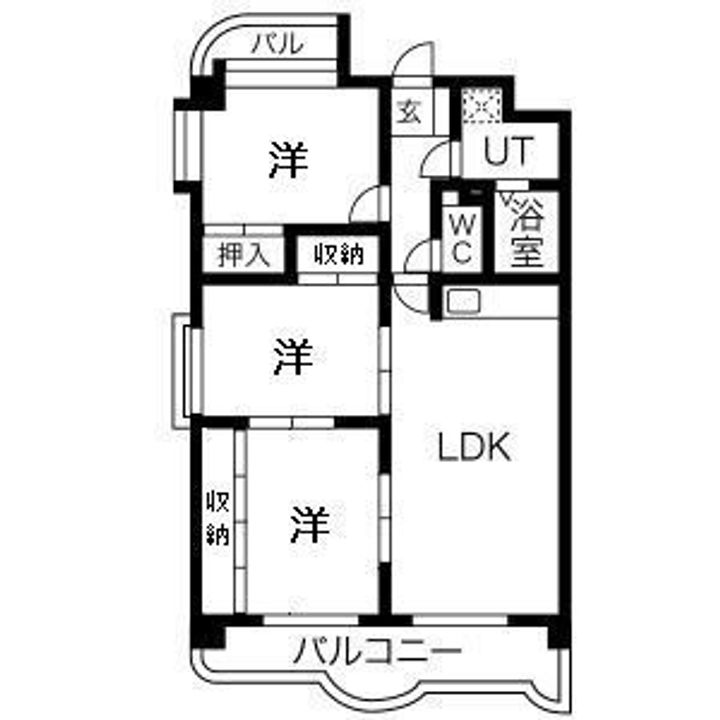 八事石坂マンションの間取り