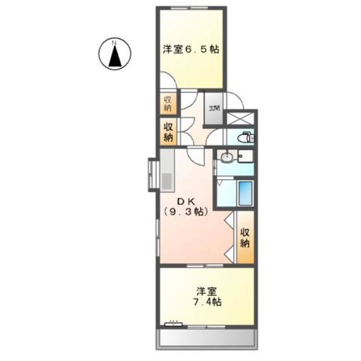 コロナハイツ202の間取り