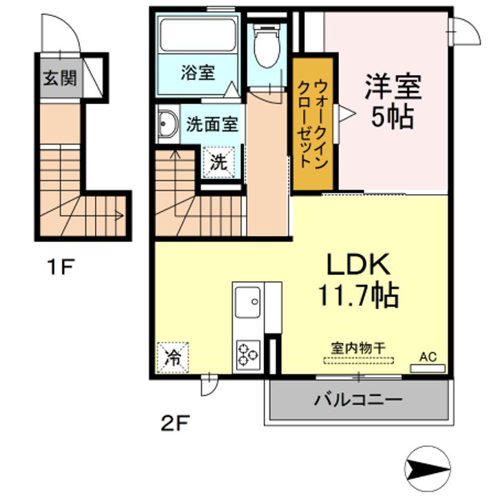 プレジールの間取り