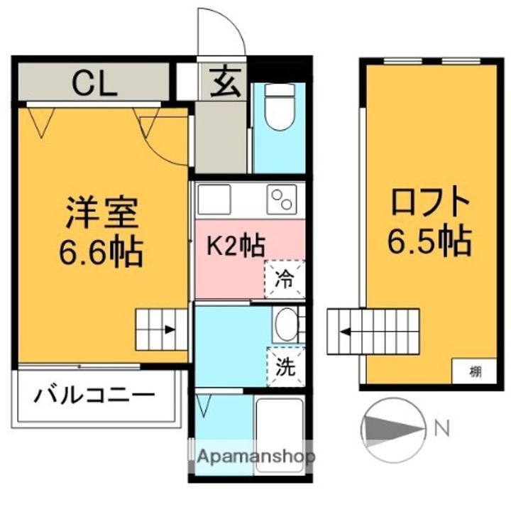 ボヌール本陣.(大日町)の間取り