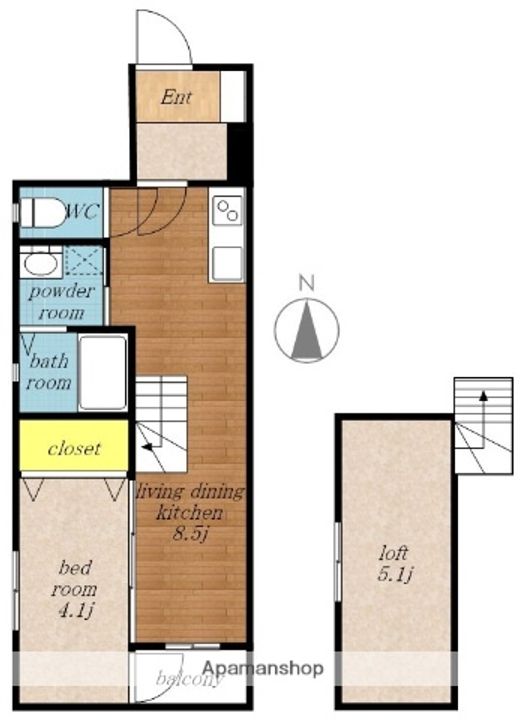 FELICE・(フェリーチェ)の間取り