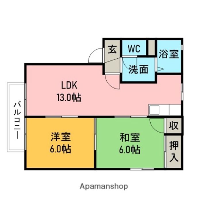 フォーレス榎A101の間取り