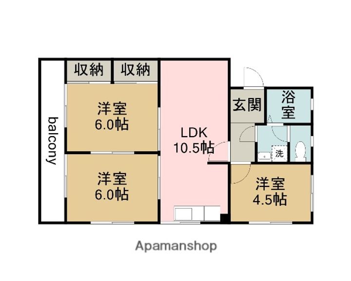 コーポ都の間取り