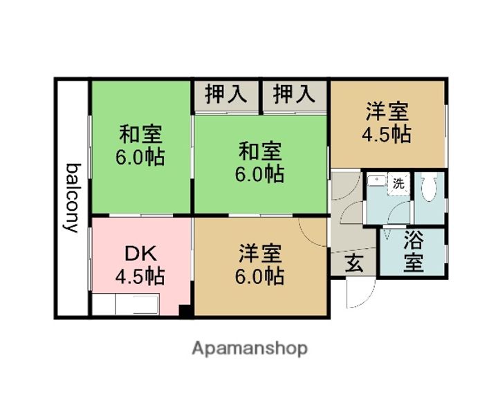 コーポ都203の間取り