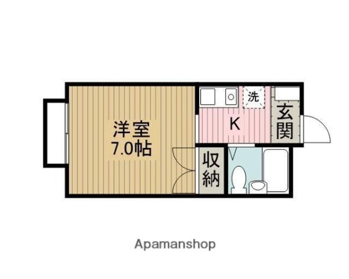 コーポ浅井Ⅰ105の間取り
