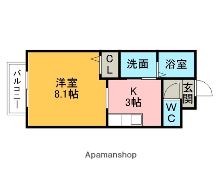 カルティエサンセール102の間取り