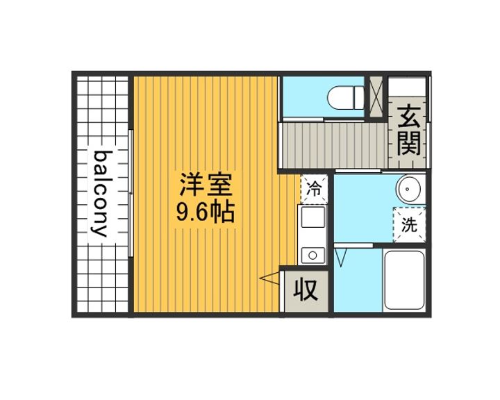 ヴィラフローラ306の間取り