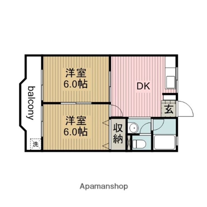 メゾン上条205の間取り