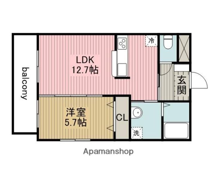 メゾン白鳳204の間取り