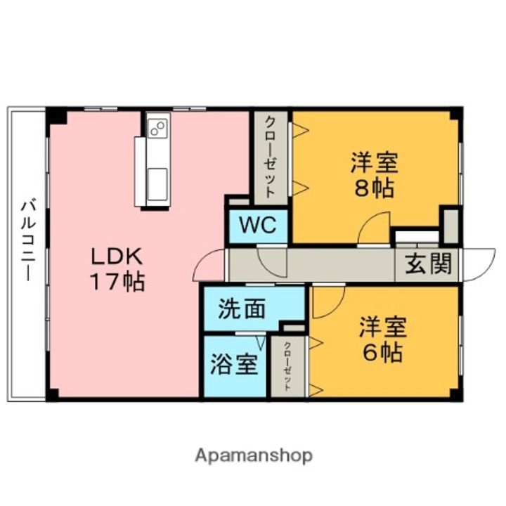 ダンケ リーベ青山208の間取り