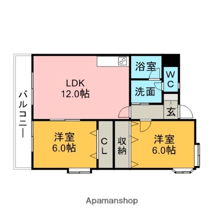 古橋マンション301の間取り