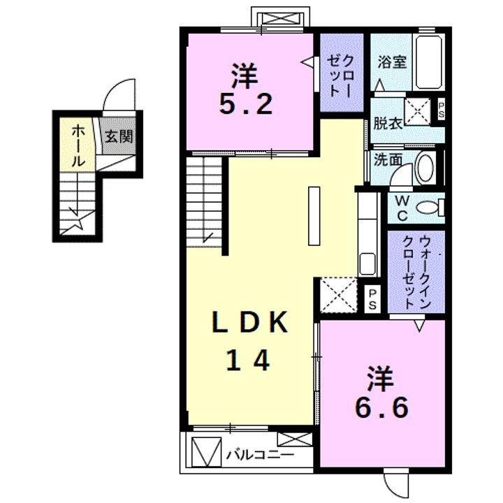 サニーブローテ カネサワの間取り