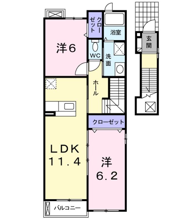 サンリット高取の間取り