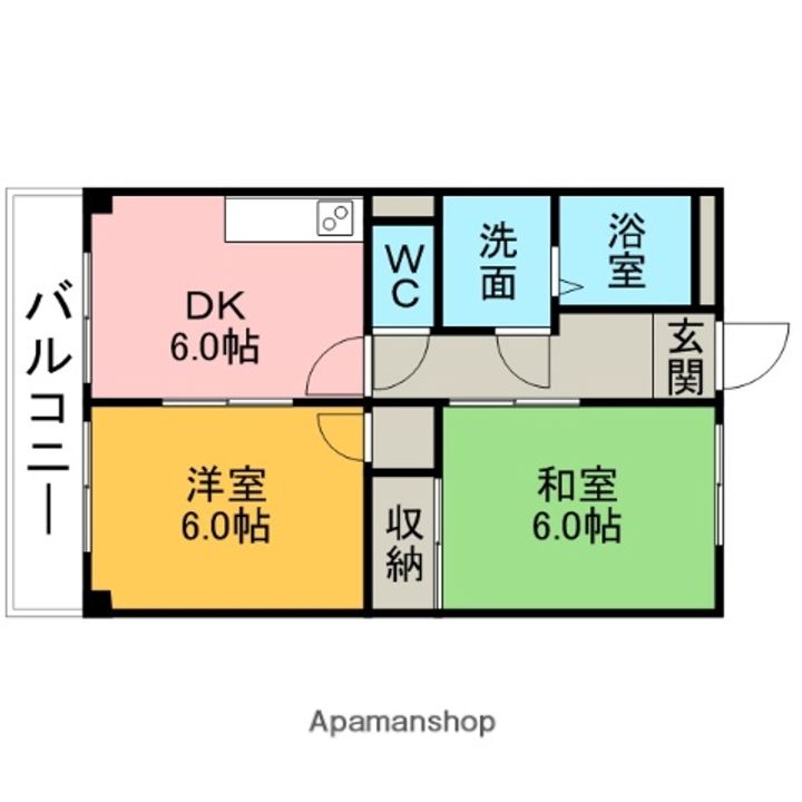 アメニティハイム102の間取り