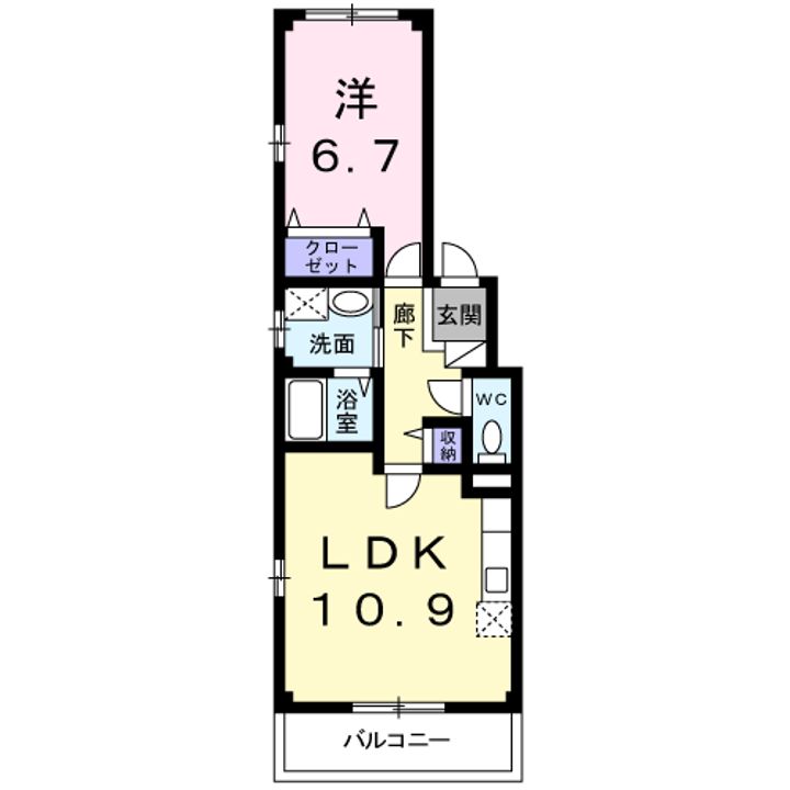 アーバンライフいずみⅡの間取り
