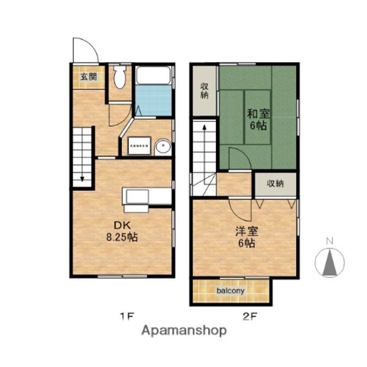 愛知県犬山市松本町2丁目(一戸建)の賃貸物件の間取り