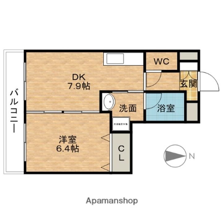 愛知県犬山市大字犬山字富士見町の賃貸マンションの間取り
