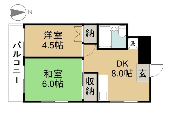 メゾン住吉305の間取り