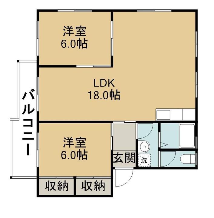 川口マンション201の間取り