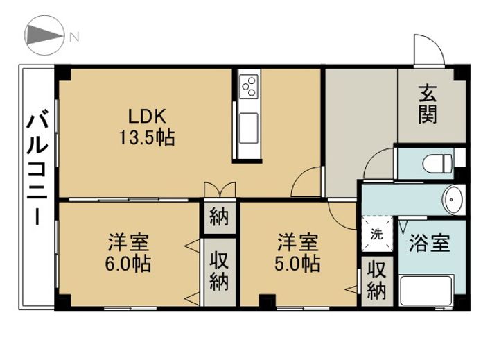 マンション雅の間取り
